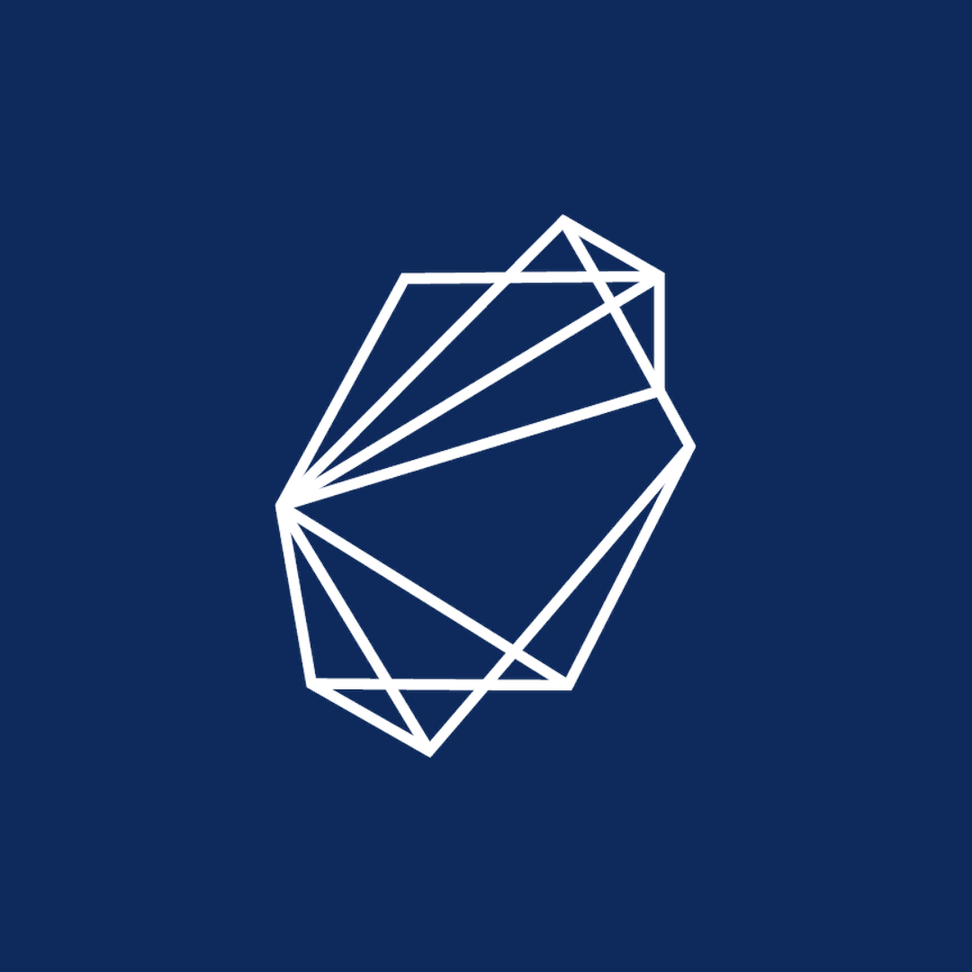 Hexágono branco da Softaliza em fundo azul navy — identidade visual do novo site