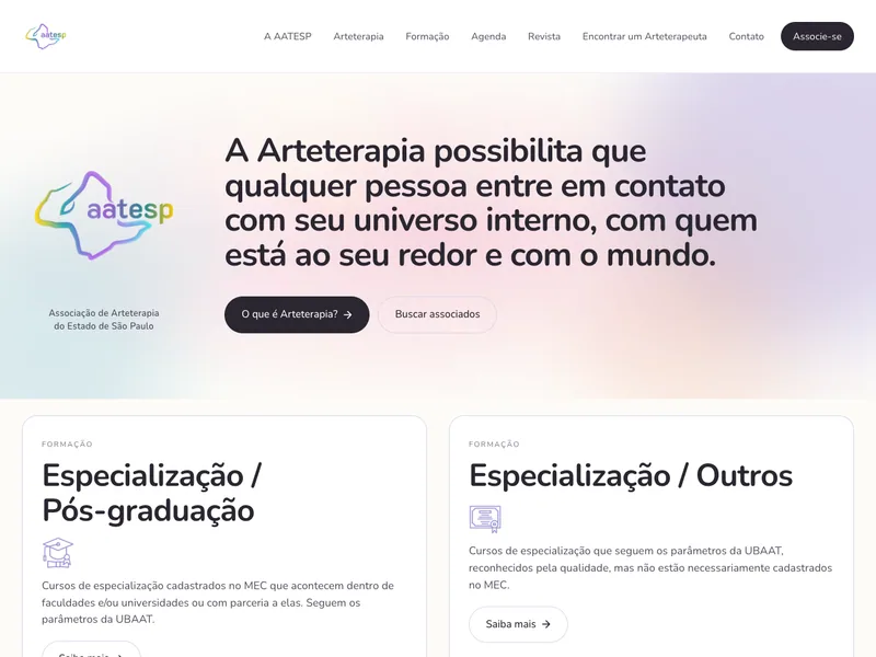 Site AATESP — aatesp.softaliza.com.br