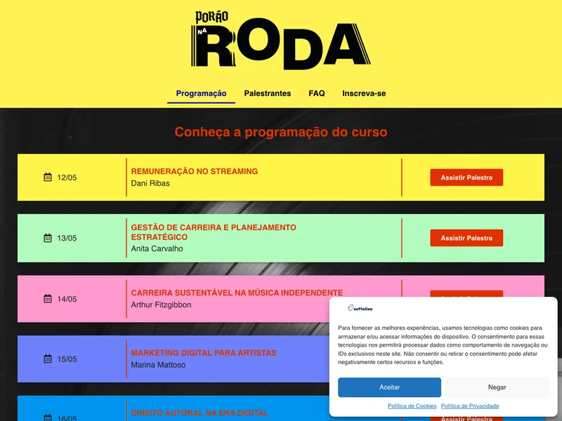 Preview do projeto Porão na Roda